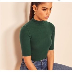 Reformation Green Sweater Top